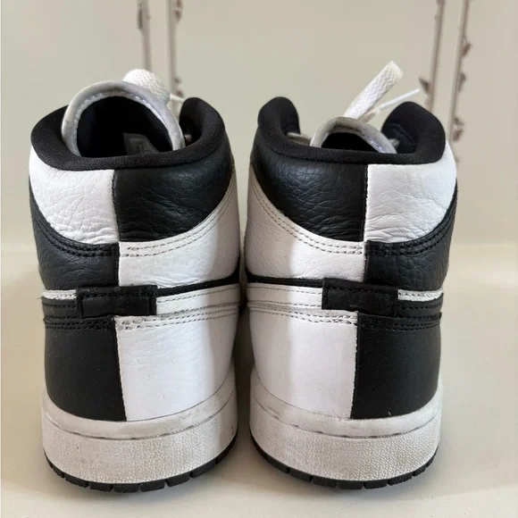 Nike Air Jordan 1 Mid Split Panda Black Size 9.5 - Picture 6 of 8